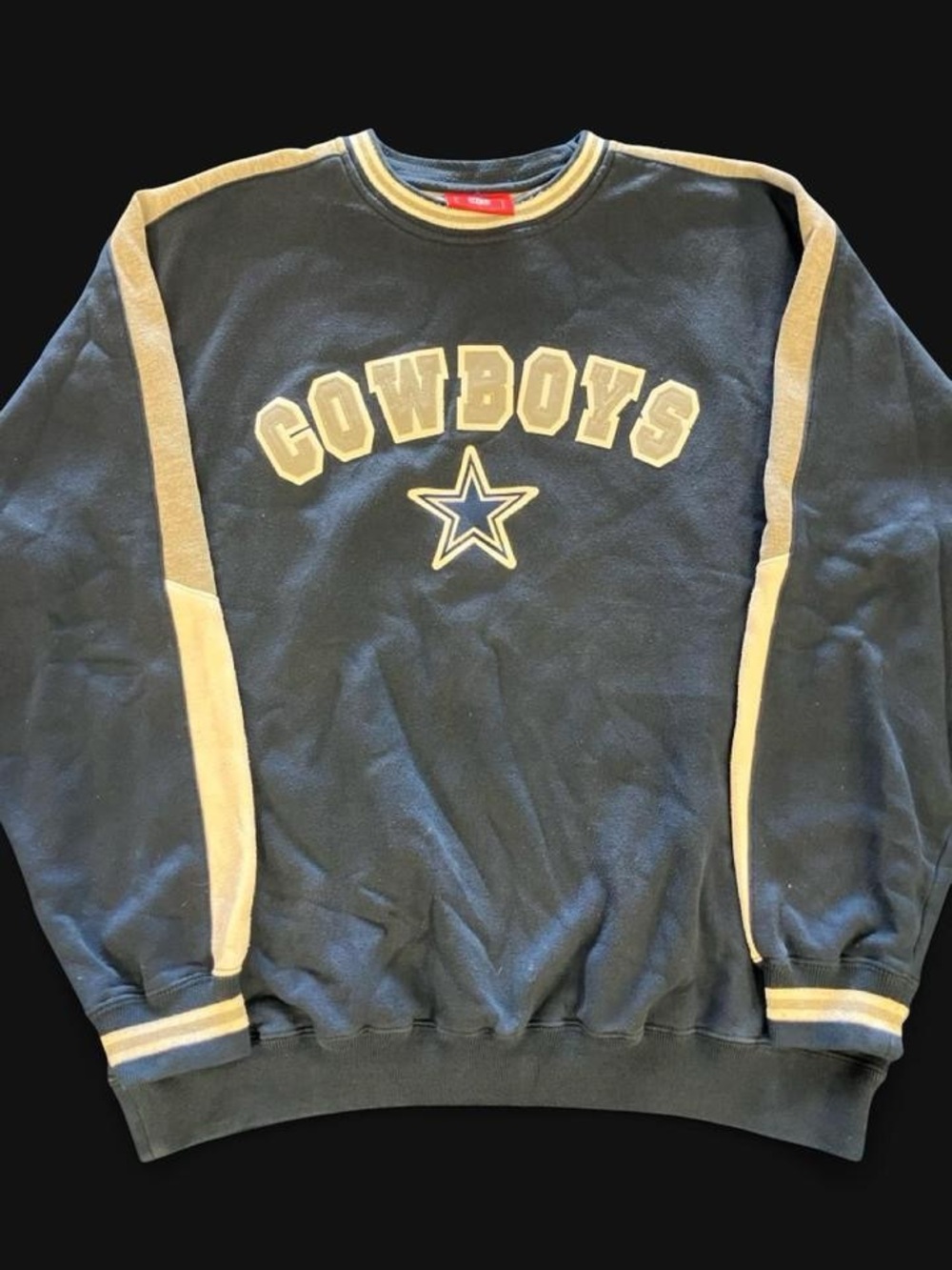 Vintage 90s Dallas Cowboys Spellout Crewneck Sweatshirt Retro Y2K Mens Large